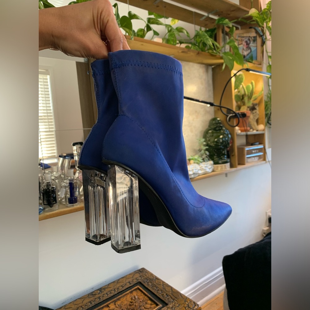 Blue heels